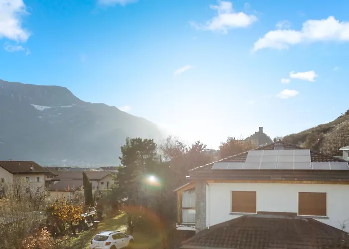 Saillon, Maison 5 Pers - Terrasse - Parking Prive *